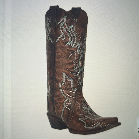 Corral Circle G snip toe cowboy boots 9.5 New In Box - Picture 13 of 13